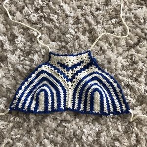 Lace Up Crochet Top.